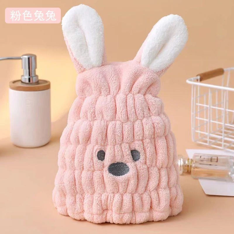 【小扬哥】儿童干发帽女童2023新款卡通可爱免吹速吸速干宝宝干发巾