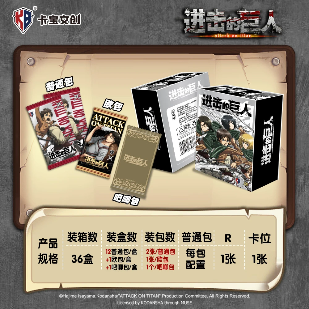 【休休】首单 卡宝文创《进击的巨人》2 正版授权 收藏卡牌（默认代拆）