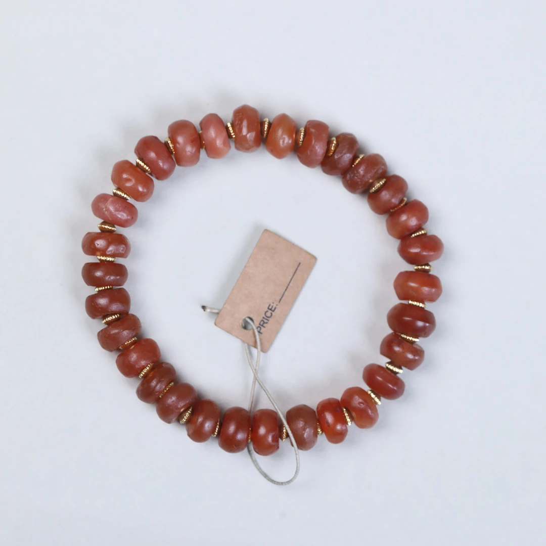 红玛瑙手串颜色好油润光气舒服