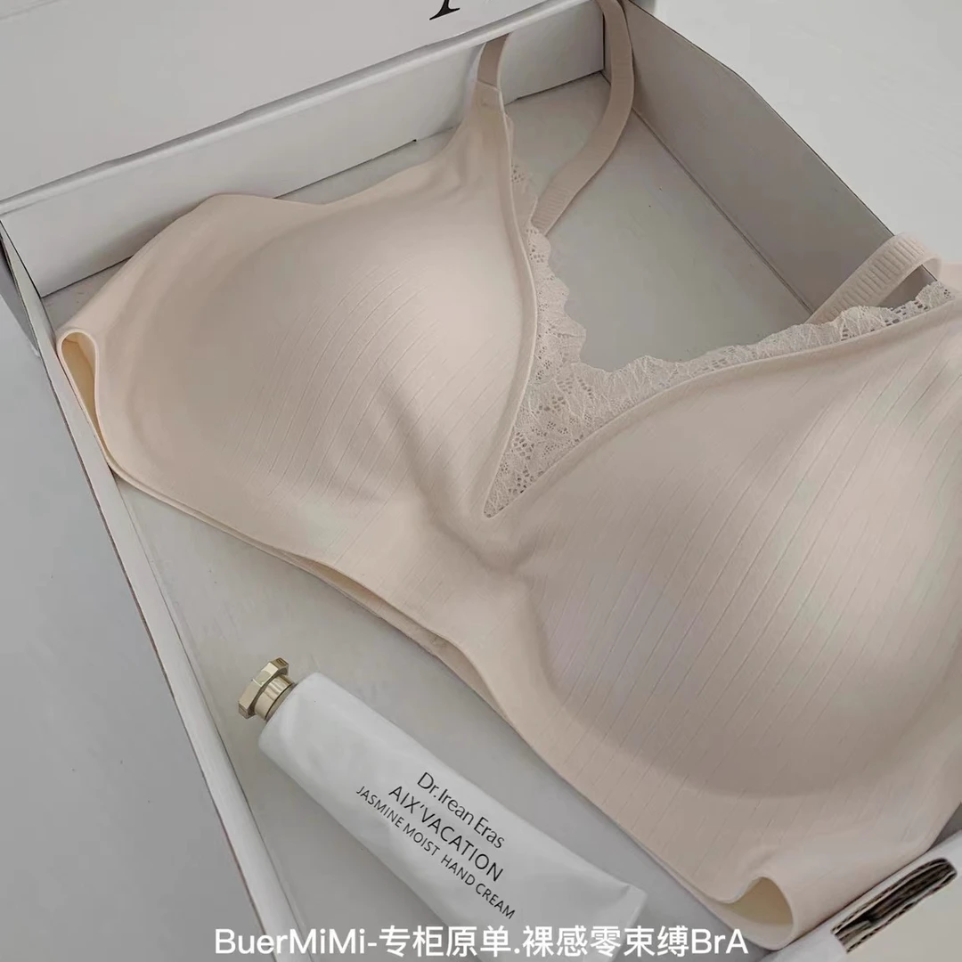 【A9】少女内衣女夏季薄款大胸显小文胸罩无钢圈收副乳