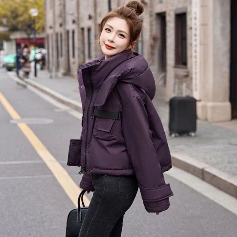 小个子派克羽绒服女2024冬季新款时尚洋气九江平湖保暖白鸭绒外套