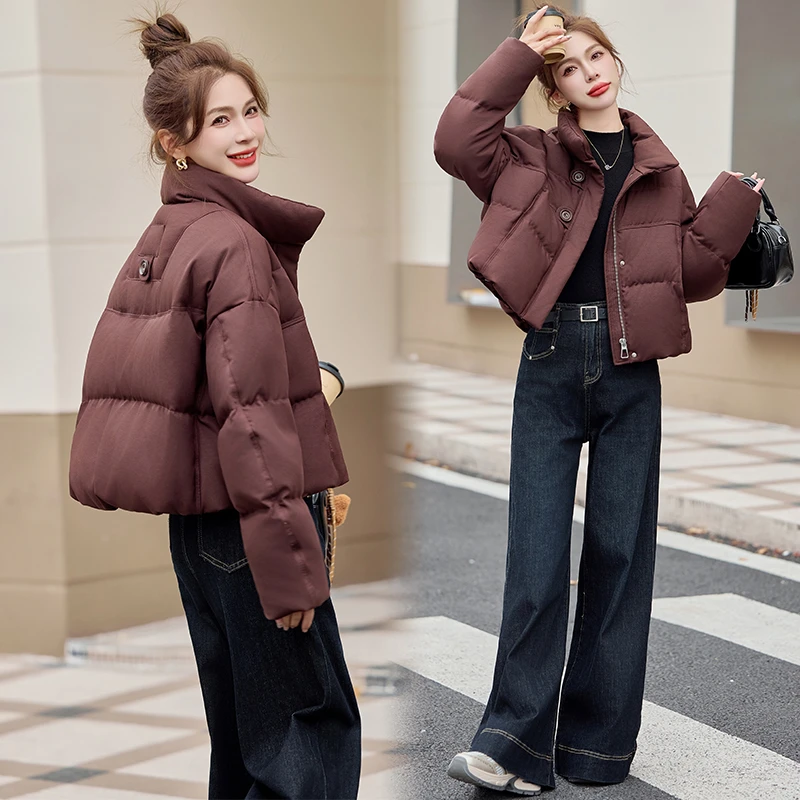 短款羽绒服女冬季小个子高级感超好看时尚洋气加厚保暖白鸭绒外套