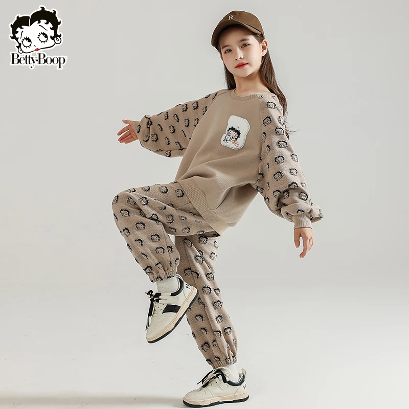 BETTY BOOP/贝蒂女童爆款运动套装2025春秋女大童韩版两件套11499