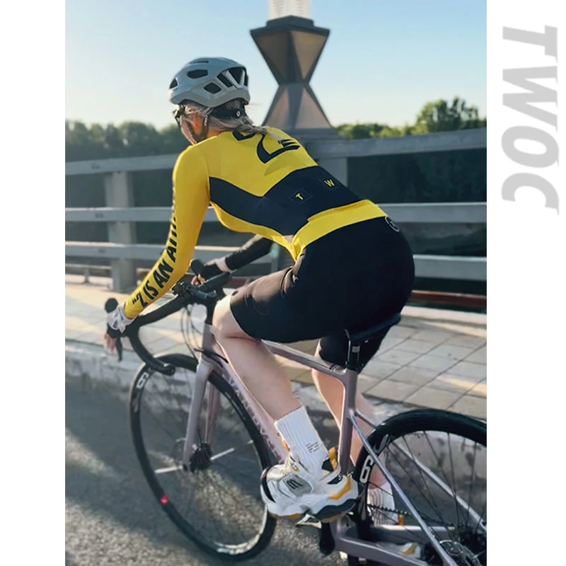 零下二度轻户外长袖男女同款骑行服情侣紧身透气速干骑行服