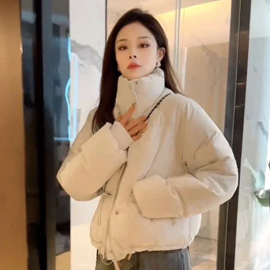 冬季加厚短款棉衣立领棉服时尚百搭新款显瘦小棉袄外套小个子棉服