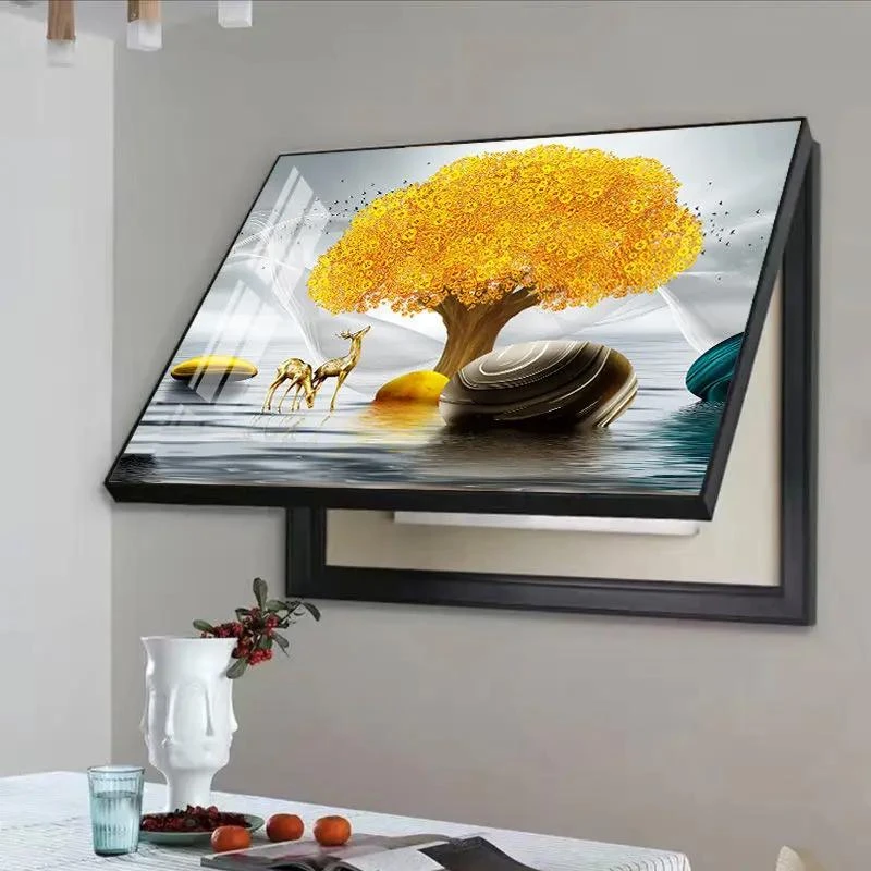 电表箱装饰画框免打孔现代简约遮挡开关电闸盒配电箱客厅餐厅画