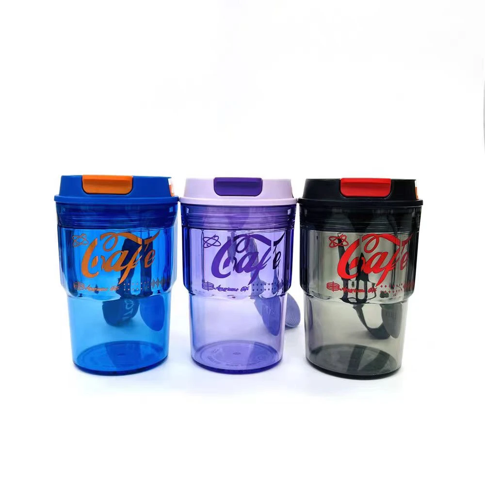 水杯 咖啡杯 随手杯 tritan婴幼儿材质 470ml 加厚网红创意运动杯