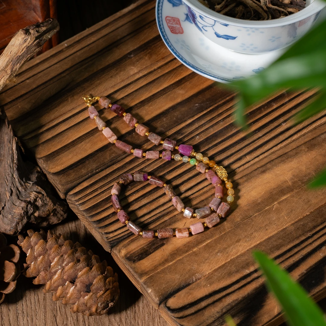 世间臻宝-初白丨18K金樱花舒俱来万能链/36cm/多样性发/P5172/25