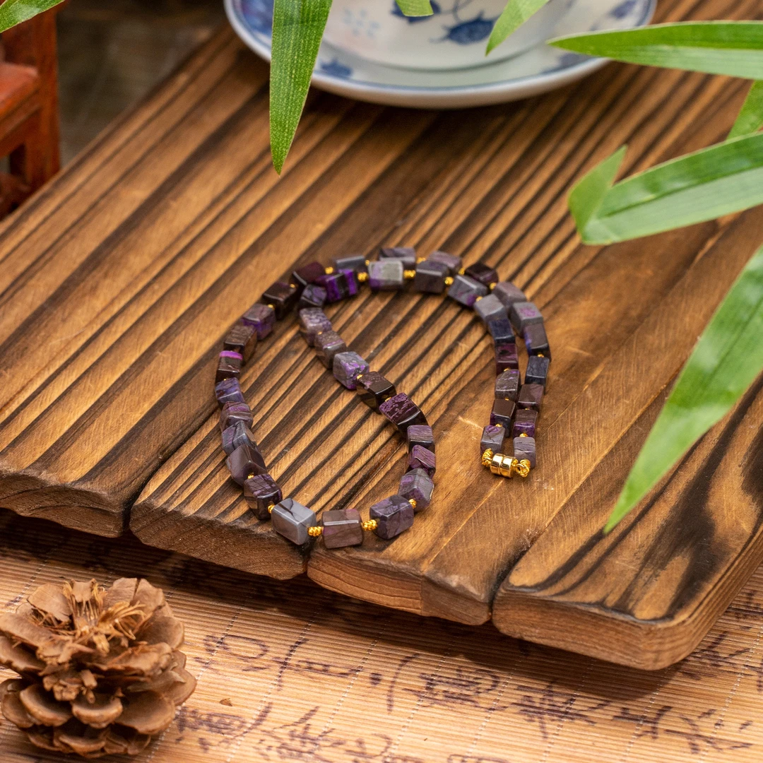 世间臻宝-舒俱来魔方项链/45cm+-/4-5mm+-/多样性发/P1065/