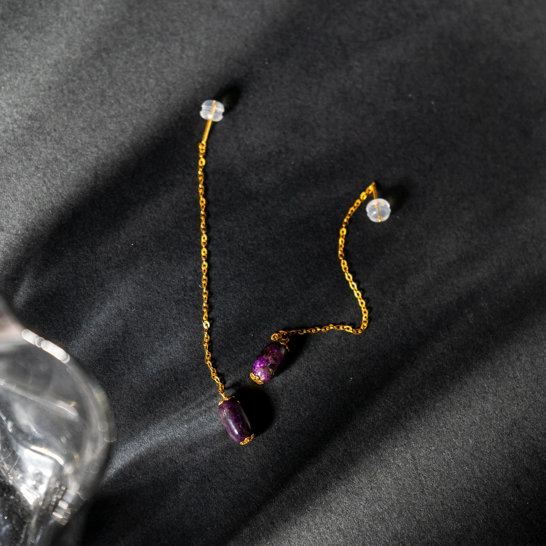 18K金舒俱来DIY耳线/多样性发/发一对/P4412/孤