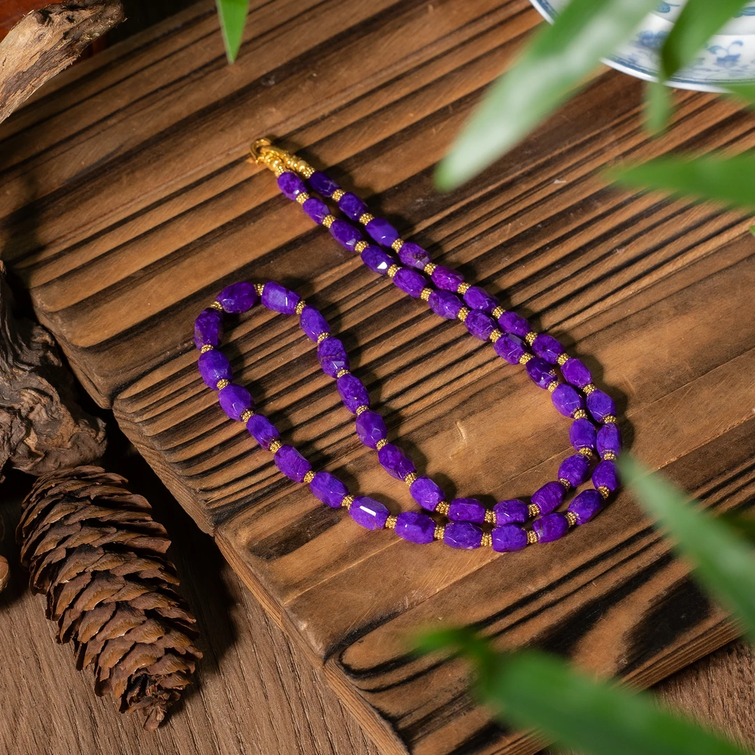 世间臻宝-传承18K金帝王紫舒俱来项链/45cm/多样性发/P5819/孤/