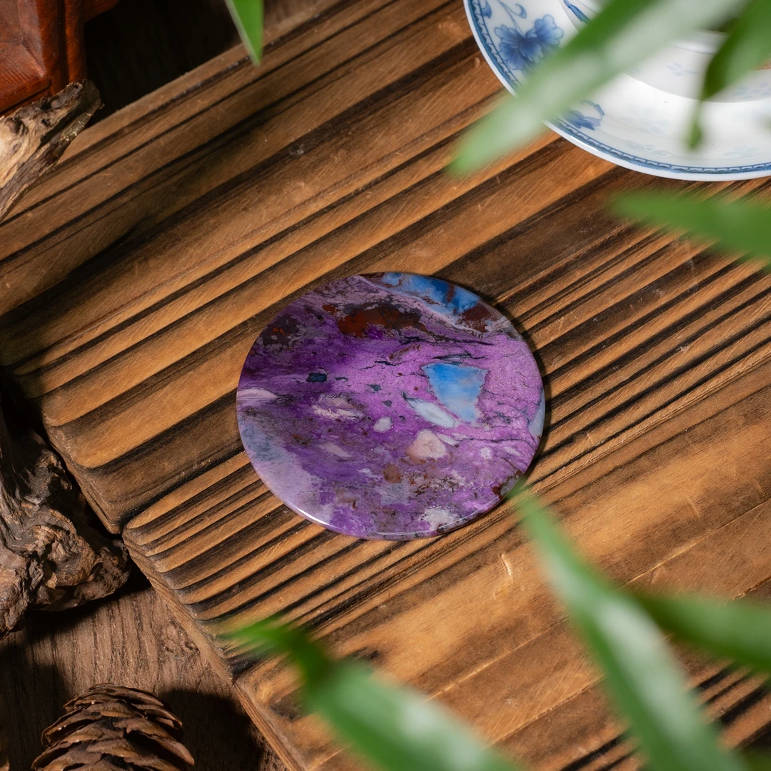 世间臻宝-护心丨舒俱来大圆牌吊坠/多样性发/发一个/P5845/