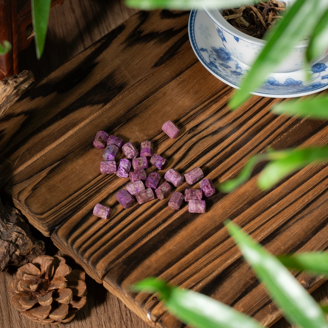 世间臻宝-桃红舒俱来八棱珠单珠/6mm+-/多样性发/发一个/P4754