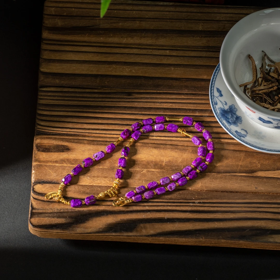 青简|18K金高阶丝绒舒俱来切面45cm项链/多样性发/P4820/0