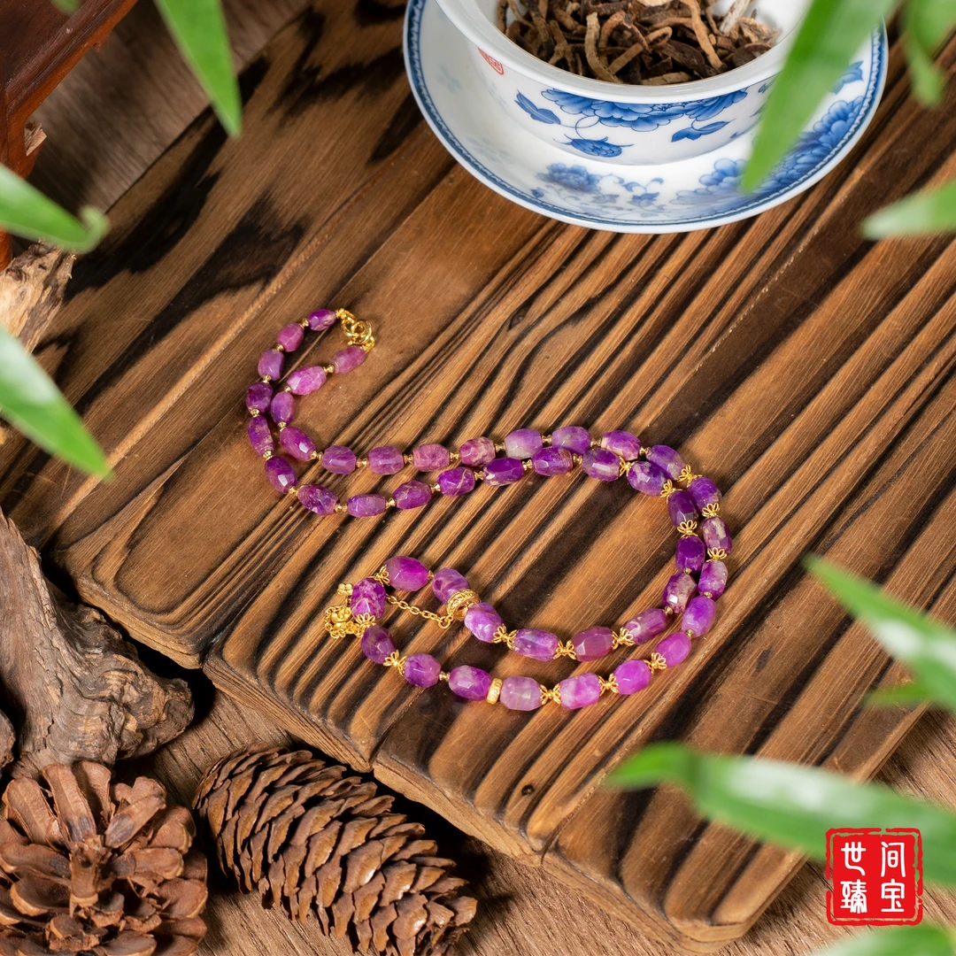 传承品18K金冰桃红舒俱来项链/多样性发/P3932/孤