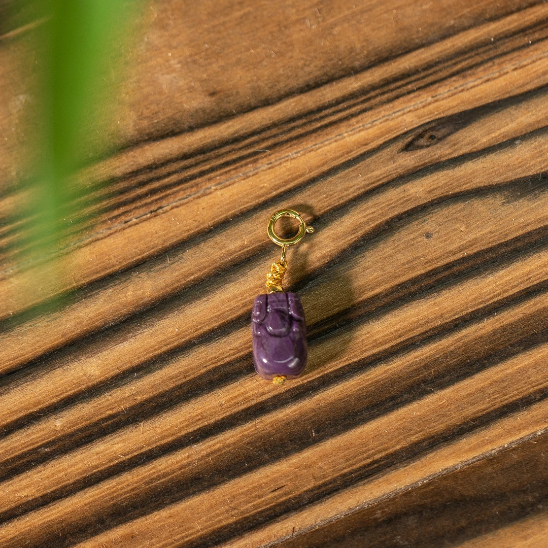 -富贵丨18K金老油紫舒俱来貔貅滴流/多样性发/P5395/0