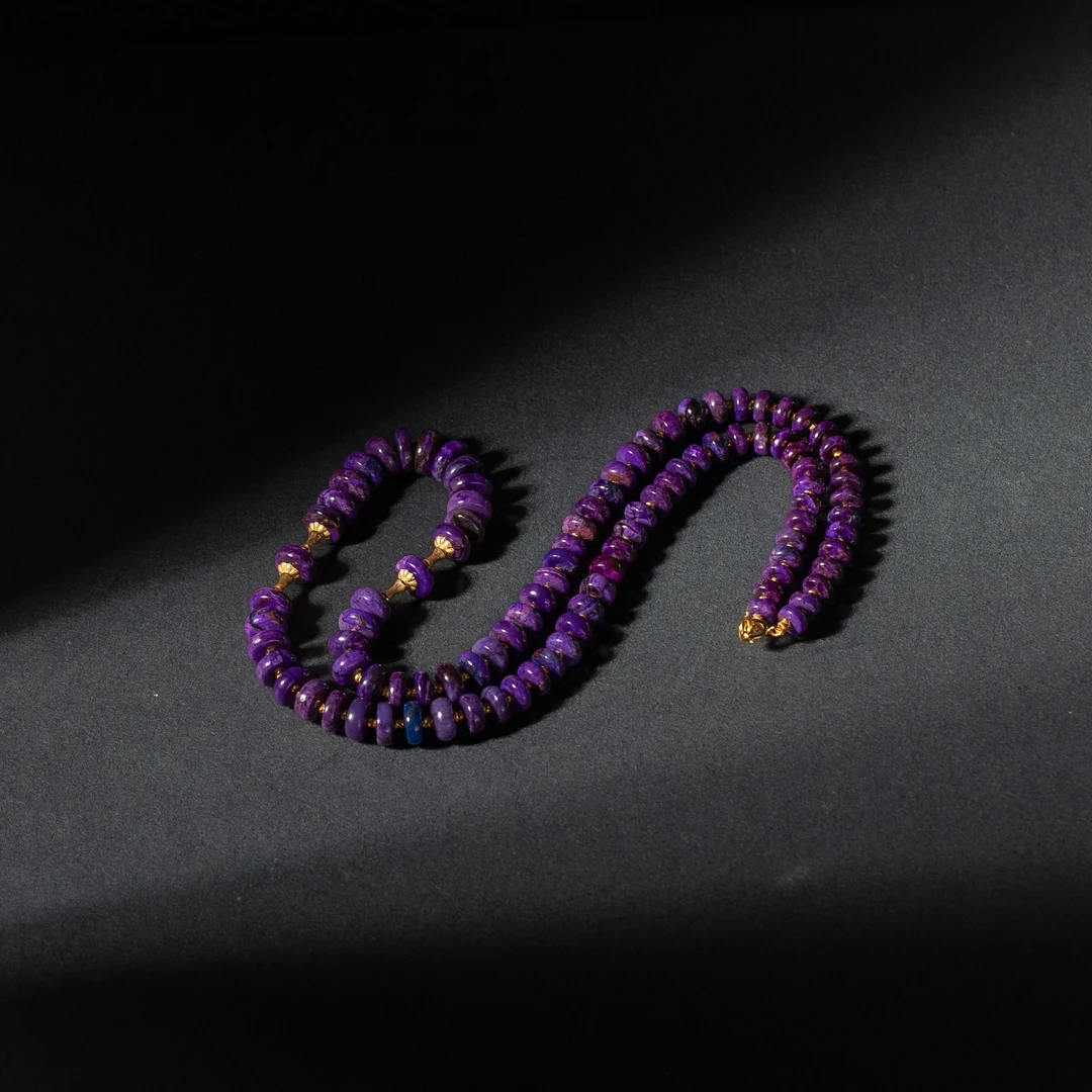 世间臻宝-念希丨18K金帝王紫舒俱来项链/45cm/多样性发/P4134/5