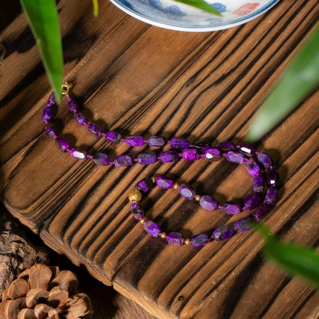 18K金紫丝绒舒俱来项链/40cm/多样性发/P5398/20