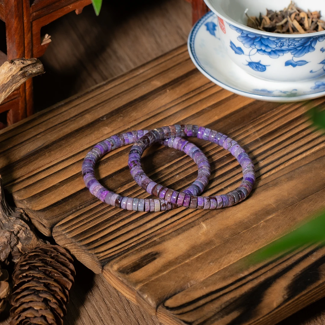 世间臻宝-茶青丨舒俱来直切手串/6mm+-/多样性发/发一条/P5808/