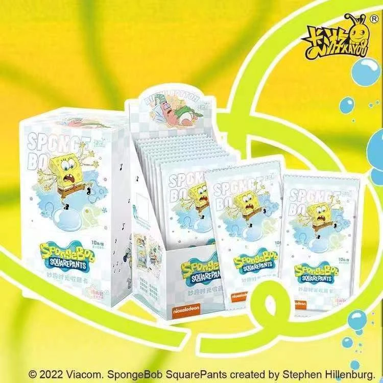 (盲盒拆盒)海绵宝宝卡片周边妙趣时光特典包第(卡游)