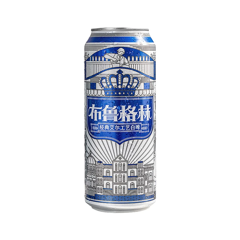 【福袋专用】雪花布鲁格林白啤酒500ml*1听新品尝鲜