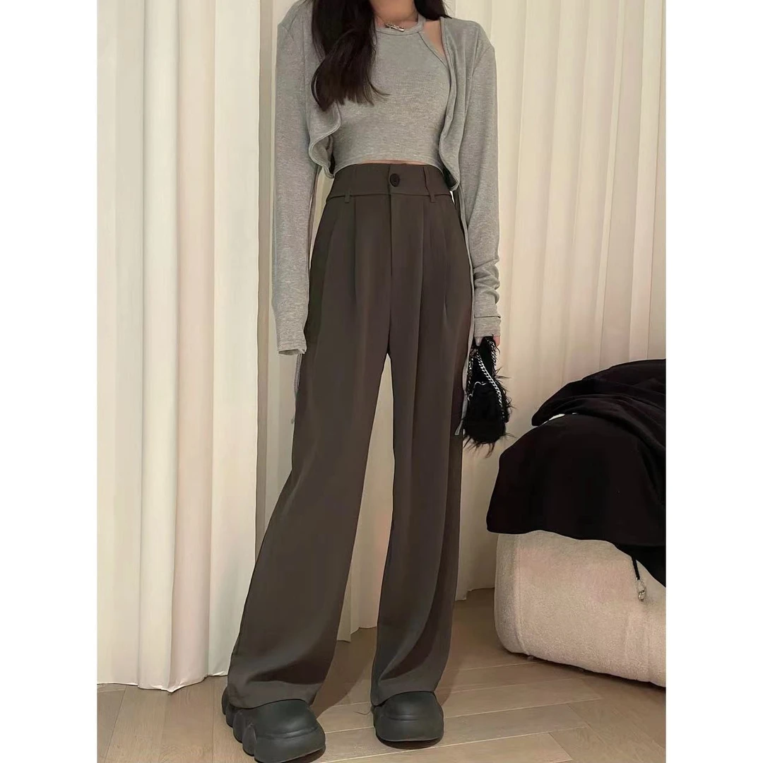 【建模腿】灰 黑 长裤  休闲百搭