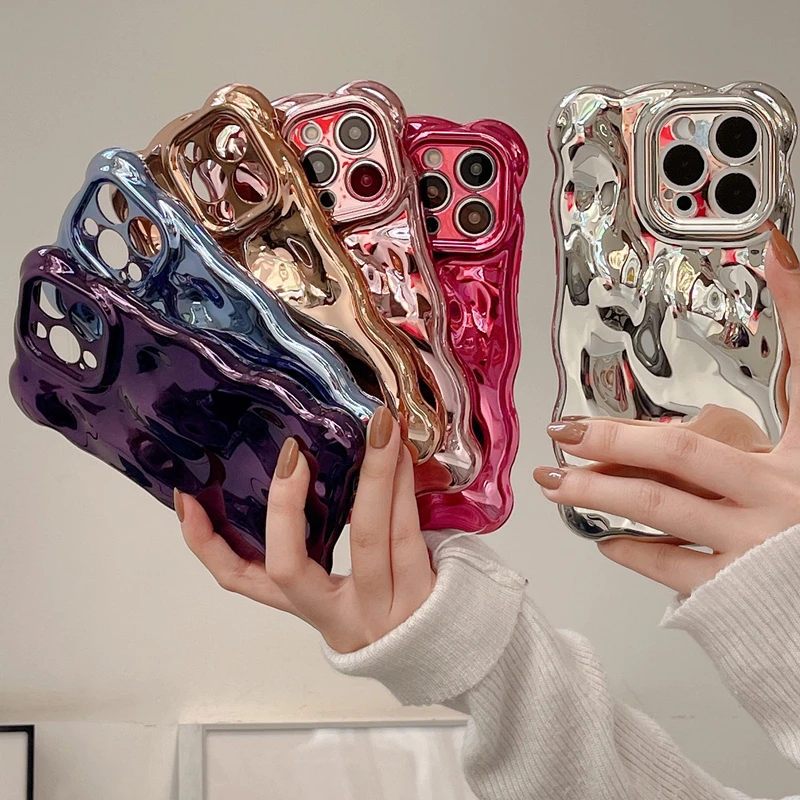 适用电镀苹果15手机壳15Pro硅胶iphone14/13ProMax高级感12/11女
