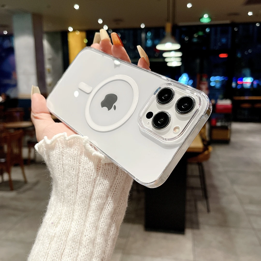高级感磁吸苹果13手机壳13Pro透明iphone15防摔14ProMax适用12Pro