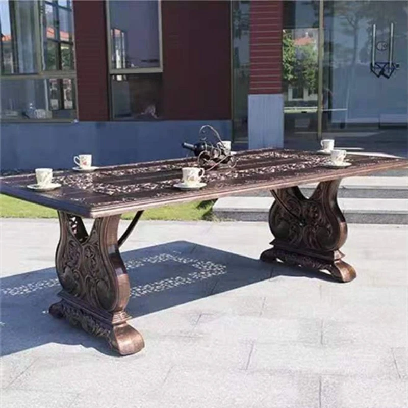 柚乐场  户外桌椅组合阳台露天庭院花园室外休闲铁艺铸铝桌椅