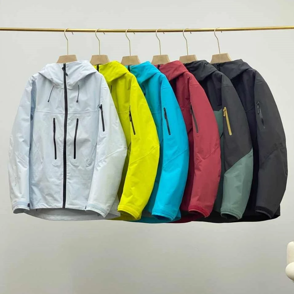 SV新款黑色冲锋衣登山服3防材质5A抗菌冲锋衣8色可选透气防渗透