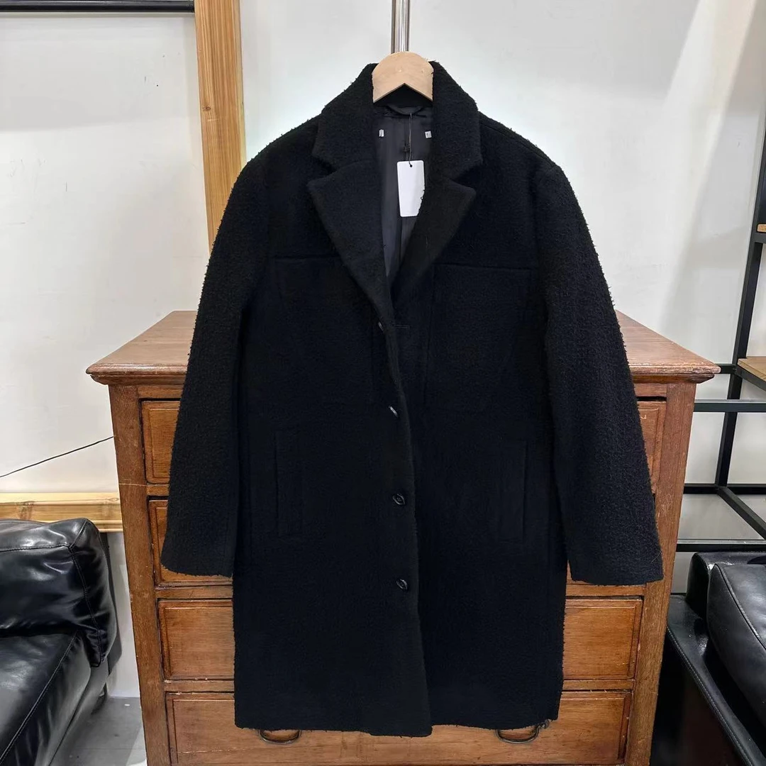 地S 羊毛毛绒感长款呢子外套 4G206 DM24C449