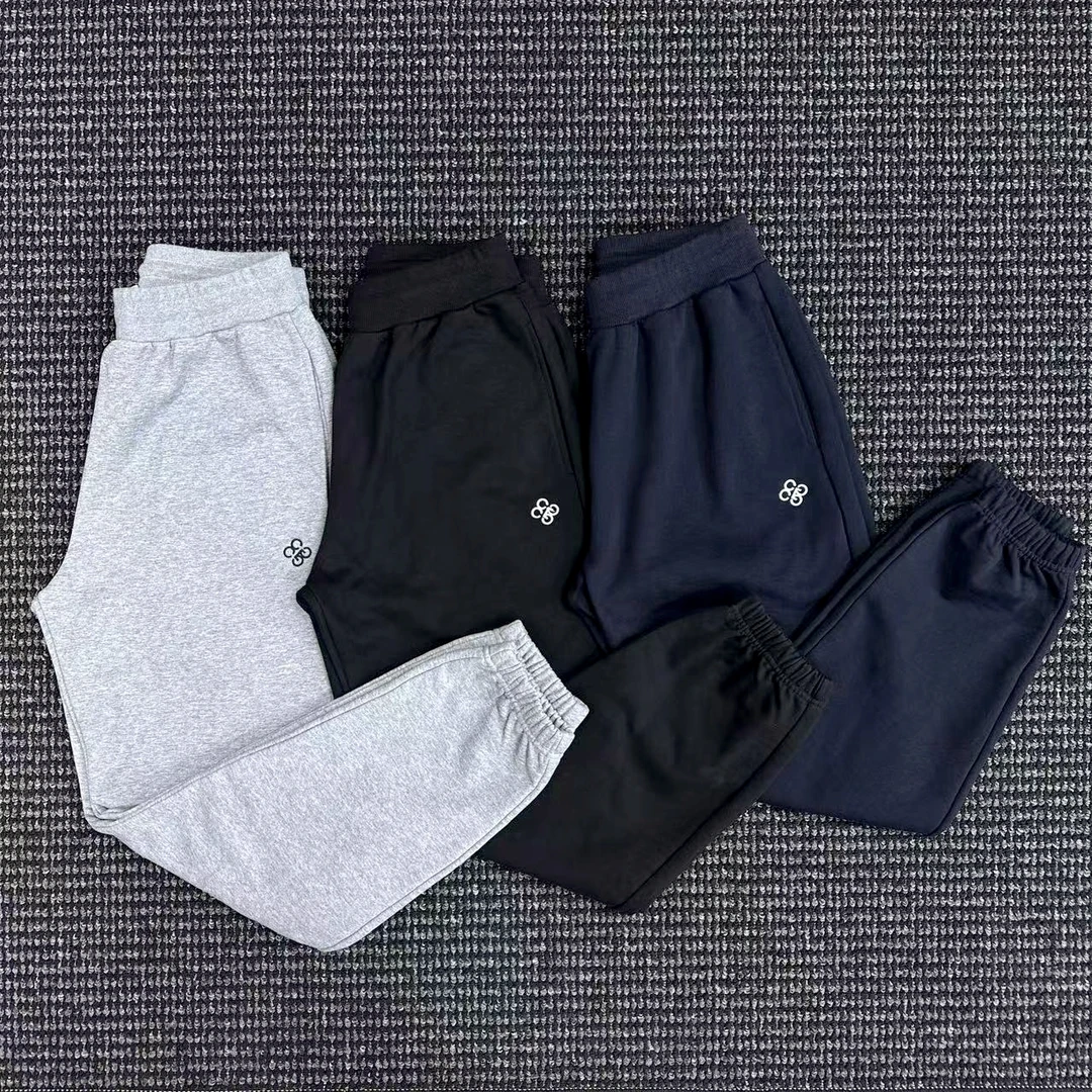 CG 加厚高克重冬款刺绣休闲束脚卫裤 DM24F150