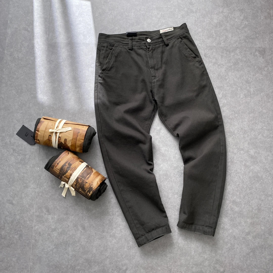 阿美咔叽 土耳其提花布男款美式休闲工装裤 068 DM24F070