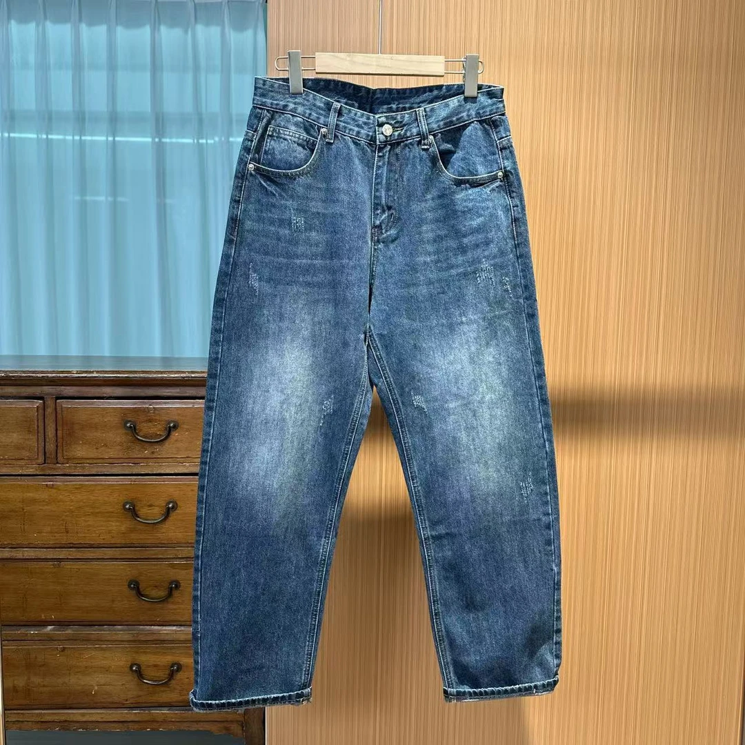 春款大牛直筒休闲宽松阔腿牛仔裤 8927 DM24F241