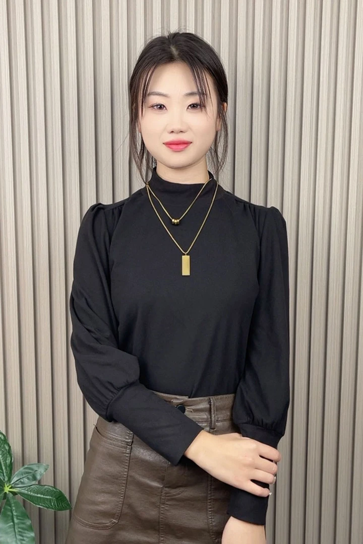 洋气半高领双面一体绒内搭保暖衣打底衫女厚2025新款百搭减龄上衣