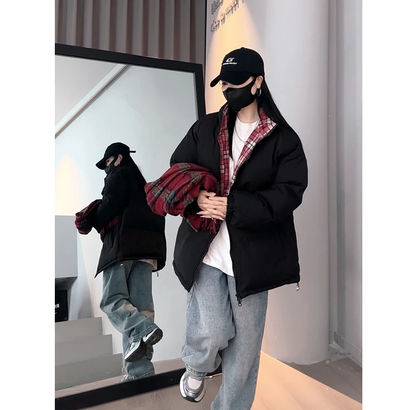771棉服立领百搭情侣宽松港风加厚冬季休闲学生ins保暖韩版秋冬