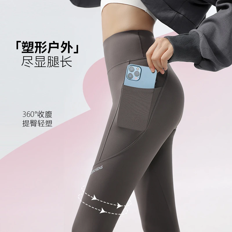 夏季薄款芭比裤瑜伽裤吸汗打底裤侧边口袋手机裤高腰五分裤鲨鱼裤