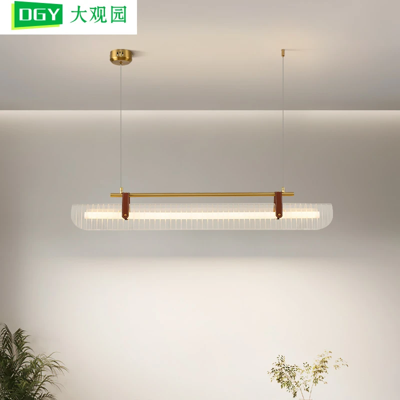 大观园新款餐厅吊灯极简饭厅灯现代简约轻奢护眼吧台餐桌灯具521I