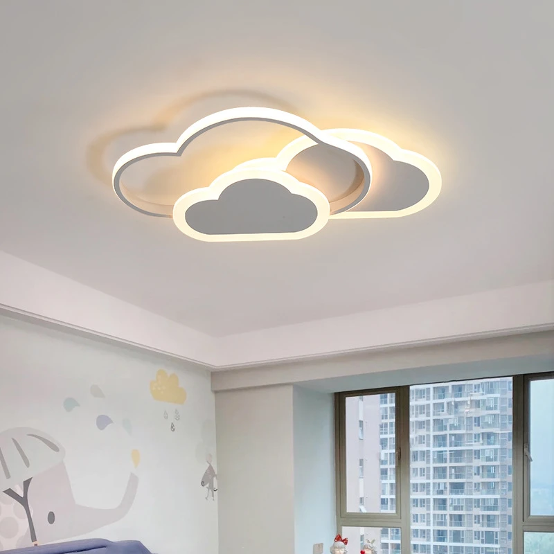 大观园儿童房间灯温馨家用女孩书房客厅护眼主卧室云朵吸顶灯1703