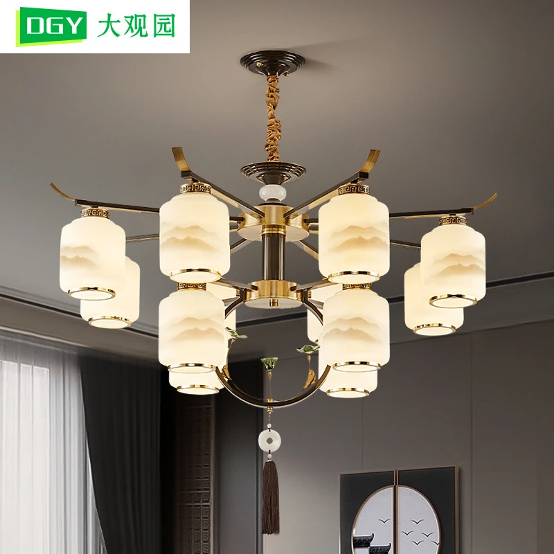 大观园吊灯中国风客厅灯全铜新中式中国风灯具大厅主灯餐厅灯488I