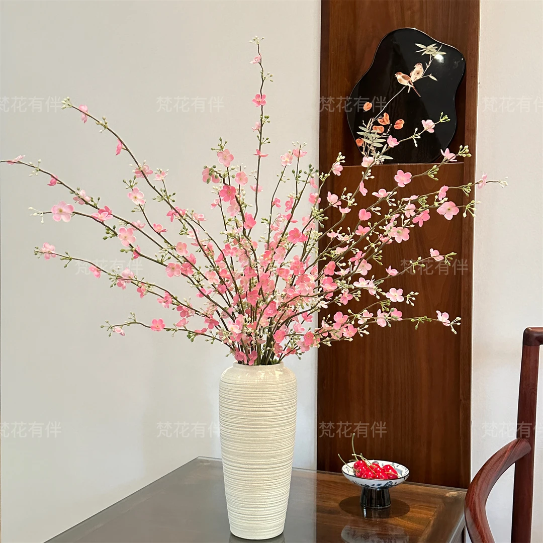 珍珠梅仿真花餐边柜家居装饰客厅装饰搭配陶瓷花瓶花艺摆件