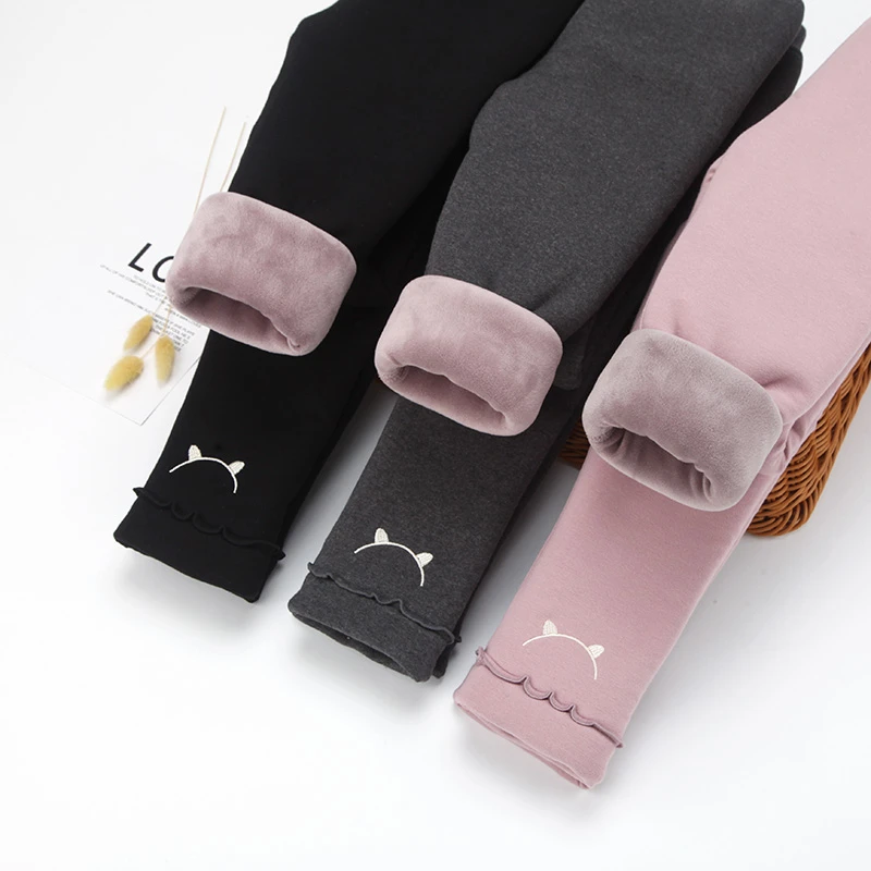 儿童三层加绒加厚棉裤男女宝宝冬季保暖打底裤中小童外穿洋气裤子