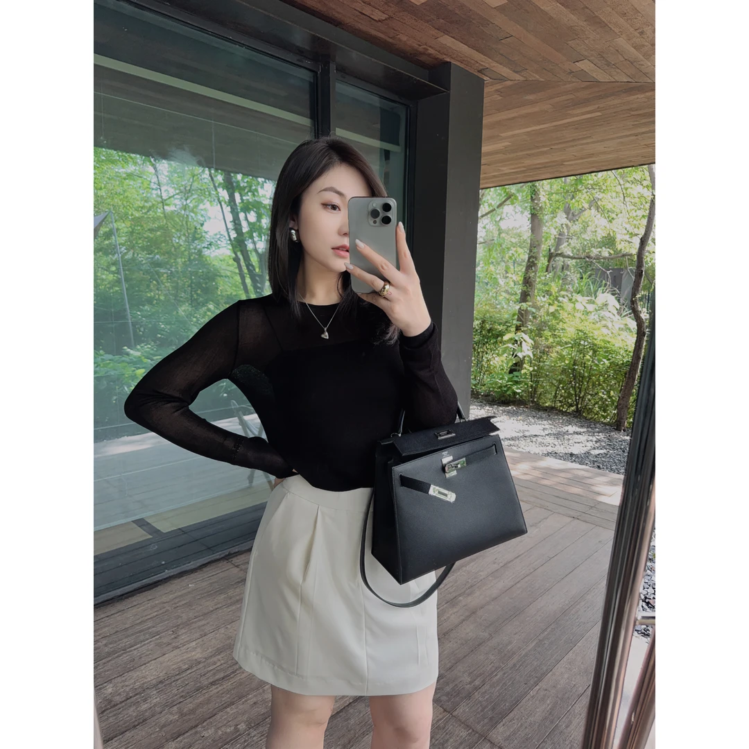 OSENSO“夏日清凉”2024夏季清凉舒适时尚圆领凉感罩衫ZZ240267