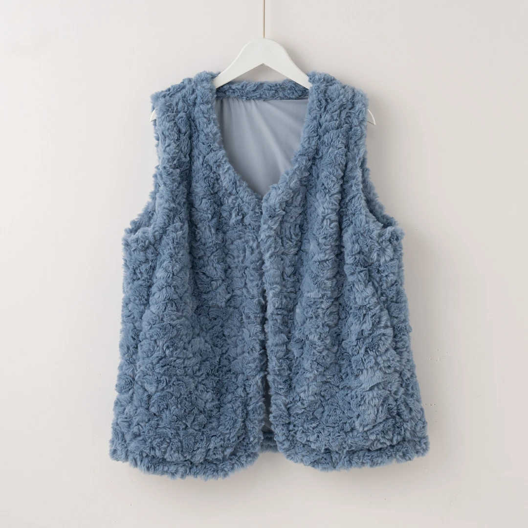 【特价-占单者限购】Q1623 冬季毛绒马甲外套新款坎肩马夹背心