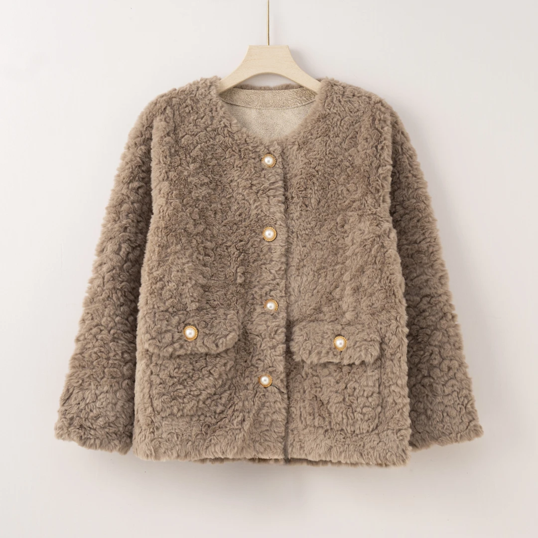 【特价-占单者限购】Q1747冬季新款毛毛外套时尚保暖休闲慵懒风上