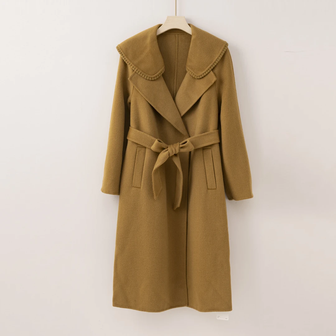 【特价-占单者限购】Q1852 遮肉显瘦秋冬长款女士秋冬高级感大衣