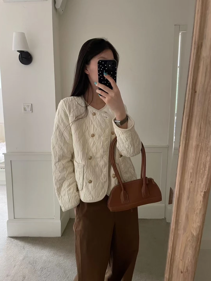 【特价-占单者限购】Q1673 质感巨赞小香风女士短款冬季棉服 1288