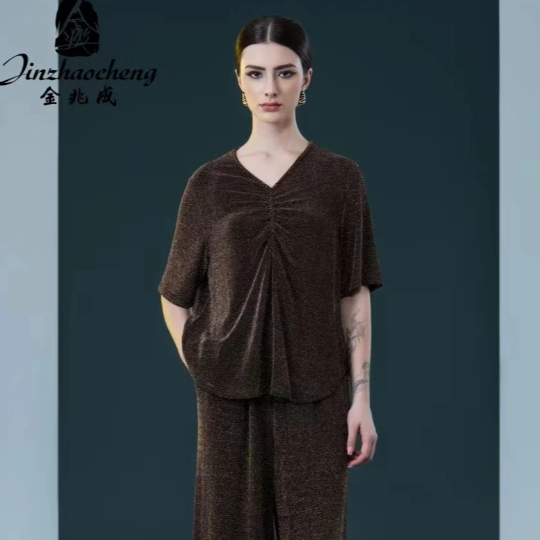 新款高档气质百搭轻奢上衣8032