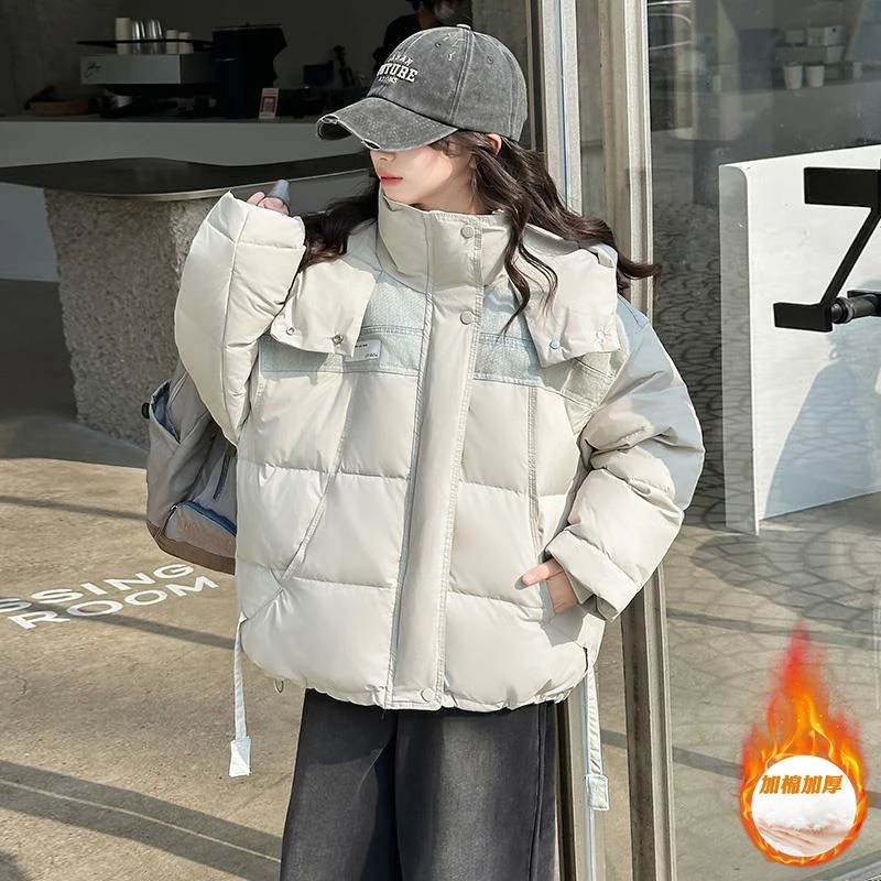 女童棉服冬季2025新款中大童秋冬款加厚外套儿童冬装女孩棉袄