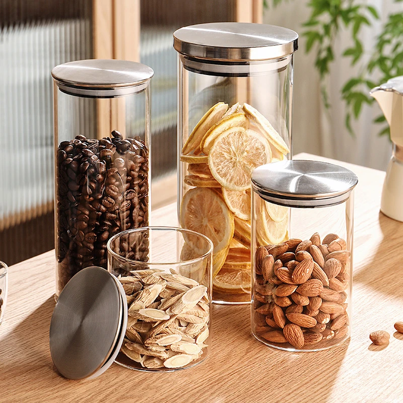 玻璃密封罐家用茶叶储存罐厨房防潮收纳瓶子大容量五谷杂粮储物罐